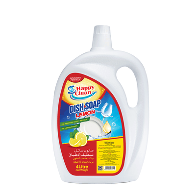 Happy Clean Lemon Dish Soap - 4 L